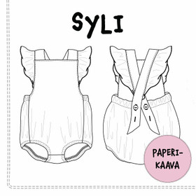 Paperikaava: SYLI romper, koot 50-104 cm