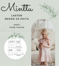 Paperikaava: MINTTU lasten mekko, paita ja toppi, koot 74-152cm