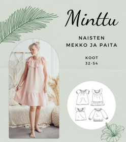 Paperikaava: MINTTU naisten mekko paita ja toppi, koot 32-54