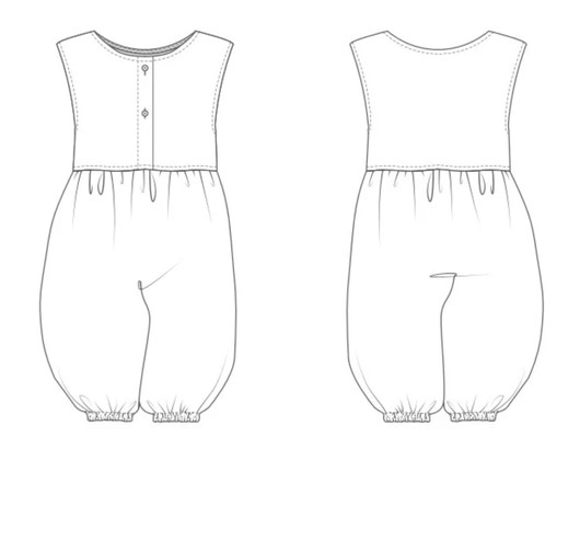 Paperikaava: ILONA haalari (Koot 68-116cm)