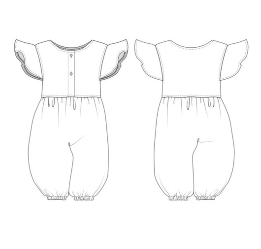 Paperikaava: ILONA haalari (Koot 68-116cm)