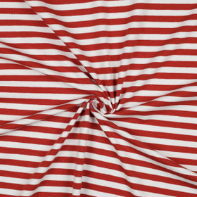 Trikoo: Raidallinen, Tiilenpunainen