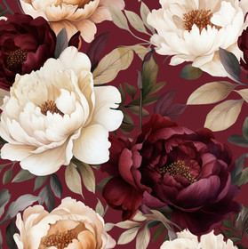 Trikoo: Pionit, Viininpunainen