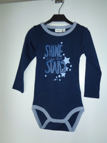 Merinovillabody, tummansininen