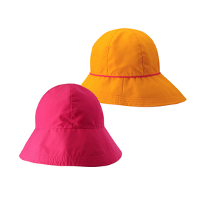 Aurinkosuojattu kaksipuolinen lierihattu Viiri, pinkki/oranssi