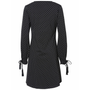 Pilkullinen imetysmekko, musta
