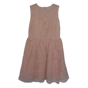 Pitsinen juhlamekko, vaaleanpunainen