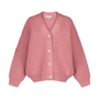 Merinovilla-neuletakki Knit Cardigan, Rosy