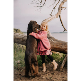 Merinovilla-neuletakki Knit Cardigan, Rosy