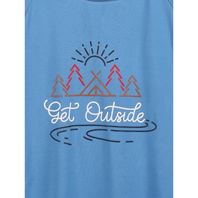T-paita Get Outside, sininen