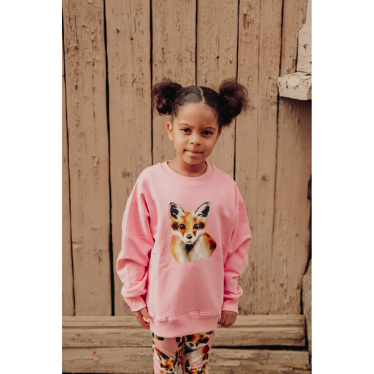 Oversize-collegepaita Fox, Rosy