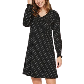 Pilkullinen imetysmekko, musta