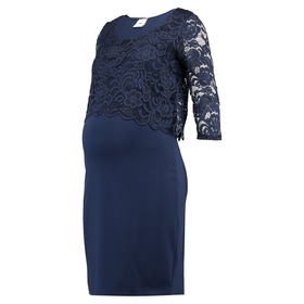 Pitsinen äitiysmekko, sininen