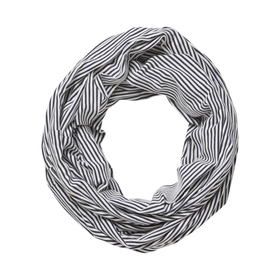 Raidallinen kantohuivi, musta/valkoinen