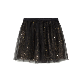 Glitterinen tyllihame, musta/kulta