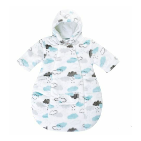 Fleece-makuupussi Clouds, luonnonvalkoinen