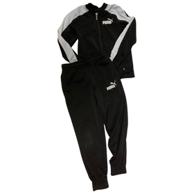 PUMA verkkaripuku, 128cm, musta