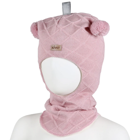 Kypärämyssy Cable Knit, Powder Rose