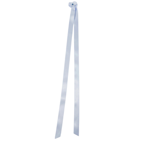 Satiininen kastenauha helmillä, sininen