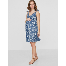 Äitiysmekko, sininen