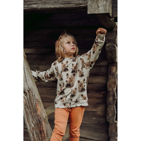 Oversize-collegepaita Bear, Green