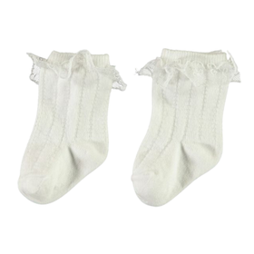 Röyhelösukat, valkoinen