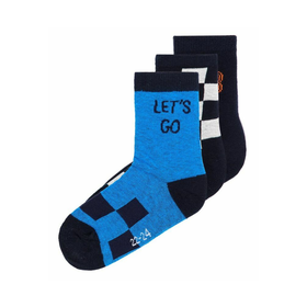 3-PACK Sukat, monivärinen