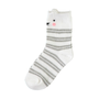 Raidalliset sukat, valkoinen/harmaa