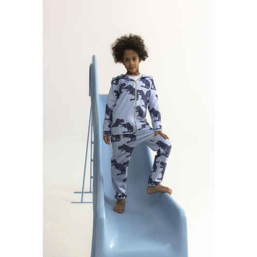 Collegehuppari T-Rex, Ice Blue