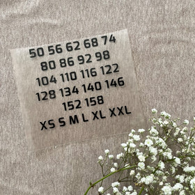 Silitettävät kokomerkit 10kpl: Musta