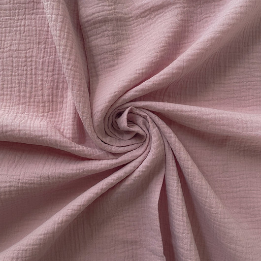 Tuplaleveä 280cm Double gauze: Vanha roosa