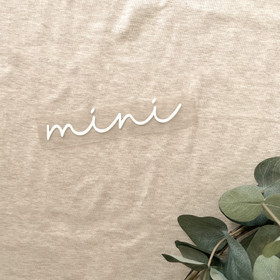 Silityskuva teksti: Mini, isompi