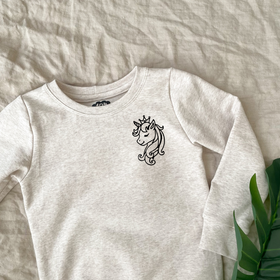 Silityskuva: Yksisarvinen kruunulla, kaksi kokoa