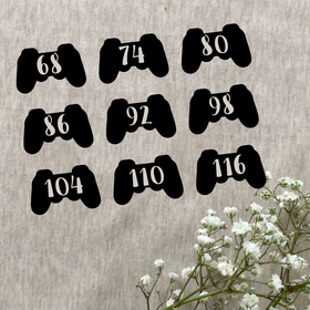 Digitiedosto: Peliohjain kokomerkit 50-164 + XS-XXL