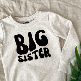 Silityskuva teksti: Big sister, eri värejä