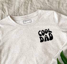 Silityskuva teksti: Cool dad, pieni, eri värejä