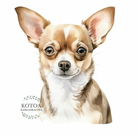 Värillinen Silityskuva: Chihuahua lyhytkarvainen, pieni tai iso