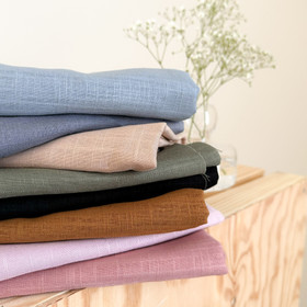 Pellavaviskoosi 80% pellava: Musta