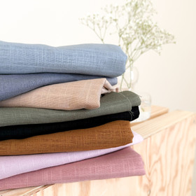 Pellavaviskoosi 80% pellava: Vaalea Denim