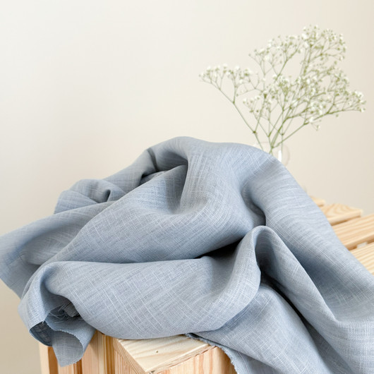 Pellavaviskoosi 80% pellava: Vaalea Denim