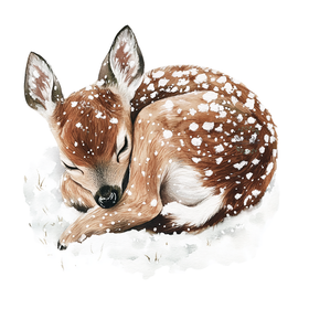 Värillinen Silityskuva: Bambin Unet