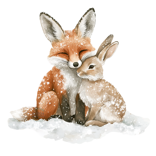 Värillinen Silityskuva: Ystävykset