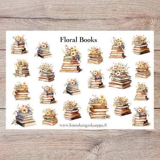 Tarra-arkki: Floral Books