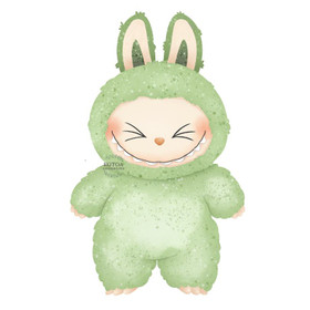 Värillinen Silityskuva: Bubu Vihreä