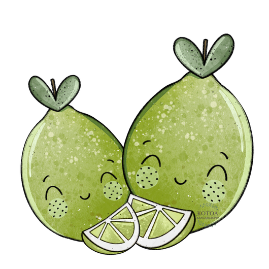 Värillinen Silityskuva: Limekamut