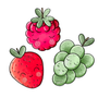 Värillinen Silityskuva: Marjat