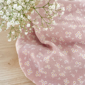 Double gauze: Pikkukukat, Puuteriroosa