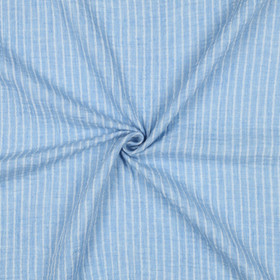 Double gauze: Raidallinen, Vaaleansininen