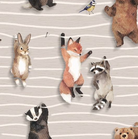 Trikoo: Hengaillaan, Raidallinen Lämmin Harmaa