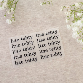 Silitettävät minitekstit 10kpl : Itse Tehty